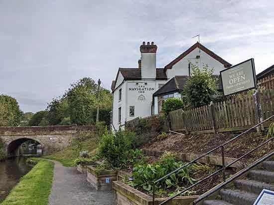 The Navigation Inn from the Towpath