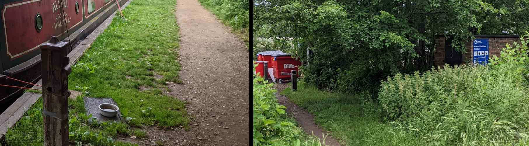 Kintbury Lock Boater Facilities | Some facilities are away from the bankside