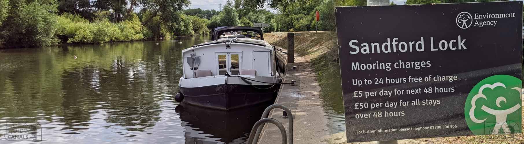 Sandford Lock Lower Mooring 1 Day